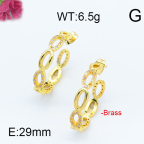 Fashion Brass Earrings  F6E402947vhha-J111