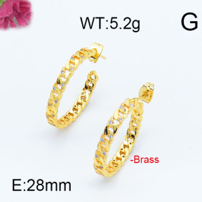 Fashion Brass Earrings  F6E402950vhha-J111