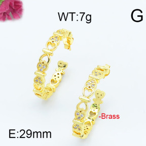 Fashion Brass Earrings  F6E402953vhha-J111