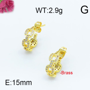 Fashion Brass Earrings  F6E402961vhha-J111