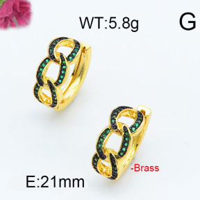 Fashion Brass Earrings  F6E402964bhia-J111