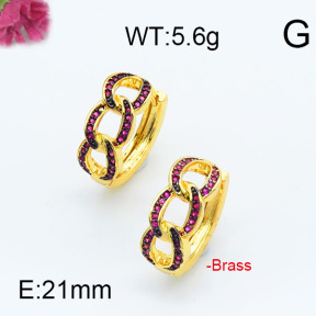 Fashion Brass Earrings  F6E402965bhia-J111