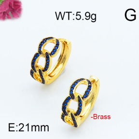 Fashion Brass Earrings  F6E402967bhia-J111