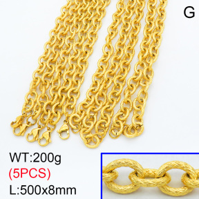 SS Necklace  3N2001494bkab-G026