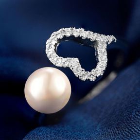 925 Silver Ring Weigth: 1.9g Size: W:2mm，shell pearl：6mm JR0161vhph-M112 YJCJ004097