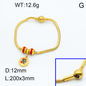 SS Bracelet  3B3002215vhml-066