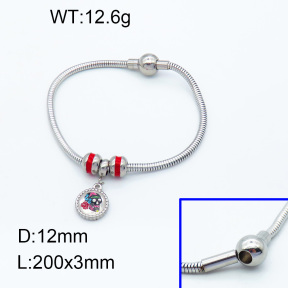 SS Bracelet  3B3002216vhll-066