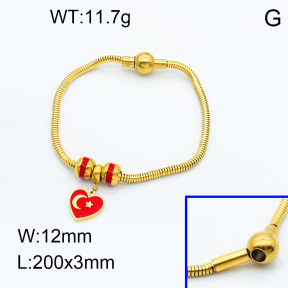 SS Bracelet  3B3002217vhml-066