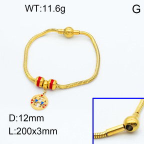 SS Bracelet  3B3002219vhml-066