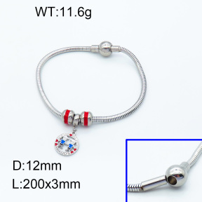 SS Bracelet  3B3002220vhll-066