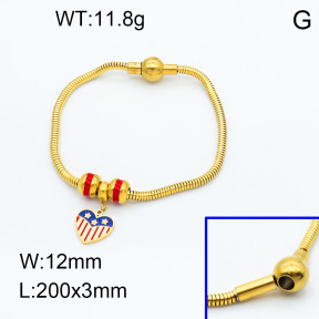 SS Bracelet  3B3002221vhml-066