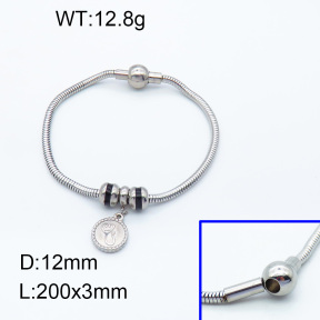 SS Bracelet  3B3002228vhll-066