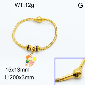 SS Bracelet  3B3002231vhml-066