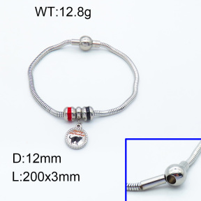 SS Bracelet  3B3002236vhll-066