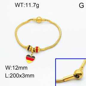 SS Bracelet  3B3002237vhml-066