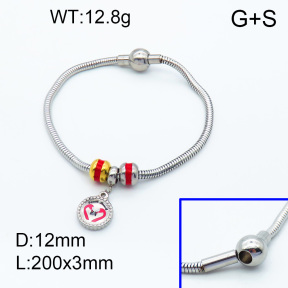 SS Bracelet  3B3002242ahlv-066