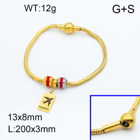 SS Bracelet  3B3002247vhmv-066