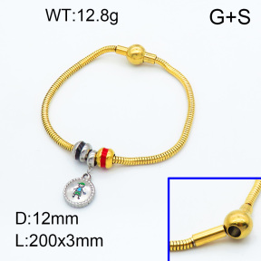 SS Bracelet  3B3002249vhll-066