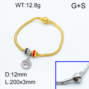 SS Bracelet  3B3002251vhll-066