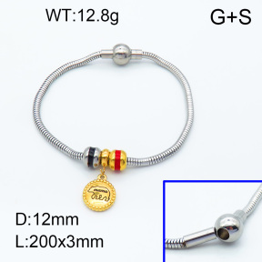 SS Bracelet  3B3002252vhll-066