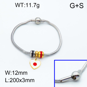 SS Bracelet  3B3002254vhll-066