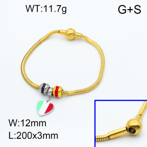 SS Bracelet  3B3002255vhll-066