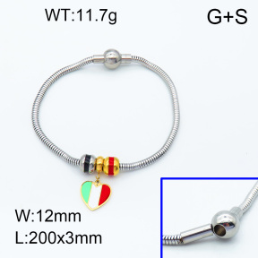 SS Bracelet  3B3002256vhll-066