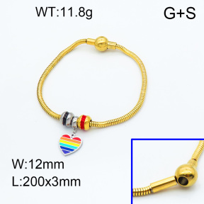 SS Bracelet  3B3002257vhll-066