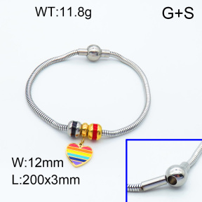 SS Bracelet  3B3002258vhll-066