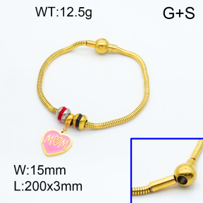 SS Bracelet  3B3002261vhmv-066