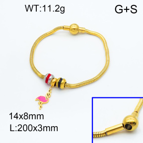 SS Bracelet  3B3002263vhmv-066