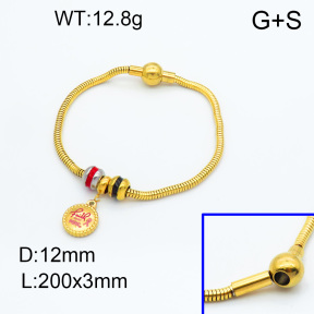 SS Bracelet  3B3002265vhmv-066