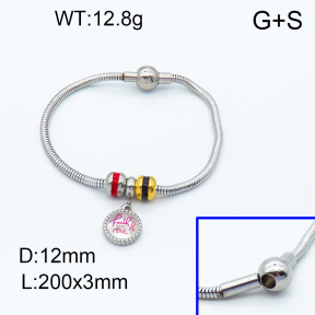 SS Bracelet  3B3002266ahlv-066