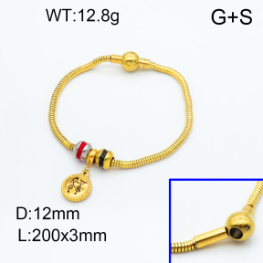 SS Bracelet  3B3002267vhmv-066