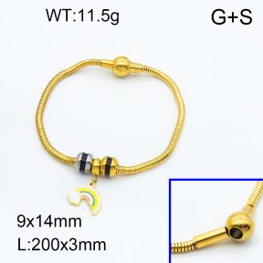 SS Bracelet  3B3002277vhmv-066