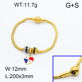 SS Bracelet  3B3002279vhmv-066