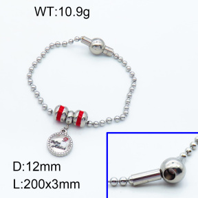 SS Bracelet  3B3002286ahlv-066