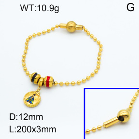 SS Bracelet  3B3002293vhmv-066