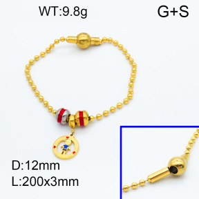 SS Bracelet  3B3002309vhll-066