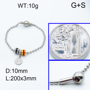 SS Bracelet  3B3002318vhkl-066