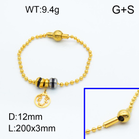 SS Bracelet  3B3002331vhkl-066