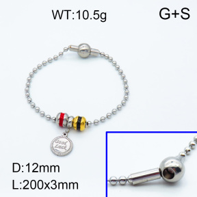 SS Bracelet  3B3002344vhkl-066