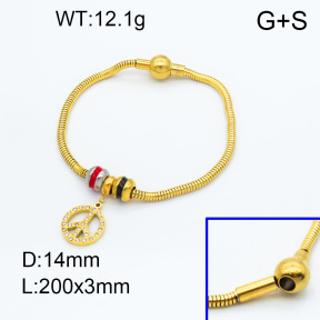 SS Bracelet  3B4002069vhml-066