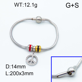 SS Bracelet  3B4002070vhll-066