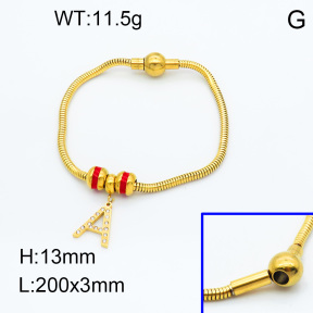 SS Bracelet  3B4002135vhnv-066