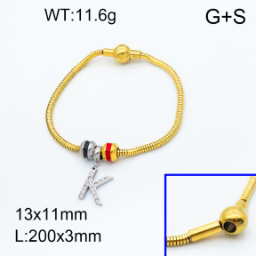 SS Bracelet  3B4002155vhmv-066