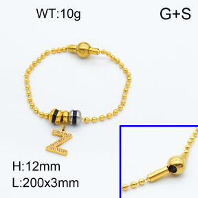 SS Bracelet  3B4002185vhmv-066