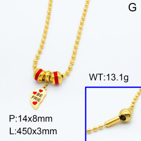 SS Necklace  3N3000637vhnl-066