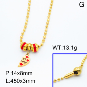 SS Necklace  3N3000639vhnl-066