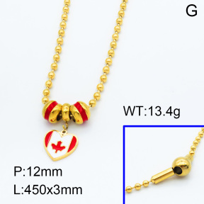 SS Necklace  3N3000645vhnl-066
